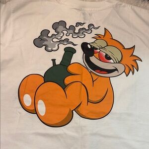 Twenty Six Red white T-Shirt with Cartoon Graphic NWT